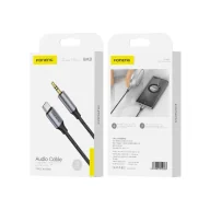 Kable USB - FONENG kabel BM31 USB-C - JACK 3.5MM 1M Czarny - miniaturka - grafika 1