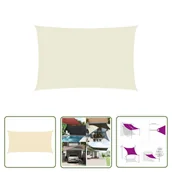 Parasole ogrodowe - The Living Store Żagiel przeciwsłoneczny - 160 g/m² - kremowy - 3x6 m - HDPE - Żagiel Ogrodowy - miniaturka - grafika 1