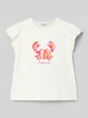 Koszulki dla dziewczynek - T-shirt z motywem i okrągłym dekoltem - miniaturka - grafika 1