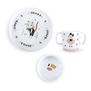 Porcelanowy zestaw naczyń dla dzieci 3 szt. Après la Pluie – Moulin Roty - Zestawy naczyń dla dzieci - miniaturka - grafika 1