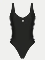 Stroje kąpielowe - adidas Strój kąpielowy adicolor 3-Stripes JG5775 Czarny - miniaturka - grafika 1