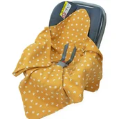 Otulacze - OTULACZ DO FOTELIKA NOSIDEŁKA MUŚLINOWY BEZ WYPEŁNIENIA LETNI Kerstin - miniaturka - grafika 1