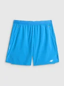 Spodenki męskie - 4F Spodenki do biegania szybkoschnące męskie - niebieskie XL - miniaturka - grafika 1