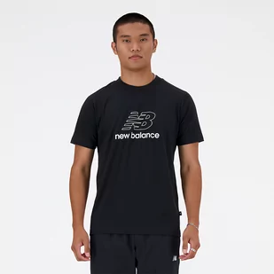 Koszulka męska New Balance MT41906BK  czarna - Koszulki męskie - miniaturka - grafika 1