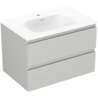 Szafki łazienkowe - Mexen Orio szafka łazienkowa 70 cm z umywalką Vela, 2 szuflady, szara mat/biała mat - 91A10-07047-2-BFF62-W23M01 - miniaturka - grafika 1