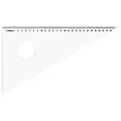 Linijki, ekierki - Leniar Ekierka z podcięciem plexi 60/30cm 10045 - miniaturka - grafika 1