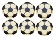 Dodatki do ciast w proszku - DEKORACJA CZEKOLADOWA - czekoladki piłki 6 szt - miniaturka - grafika 1