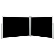 Markizy - vidaXL vidaXL Zwijana markiza boczna, czarna, 120 x 1000 cm - miniaturka - grafika 1