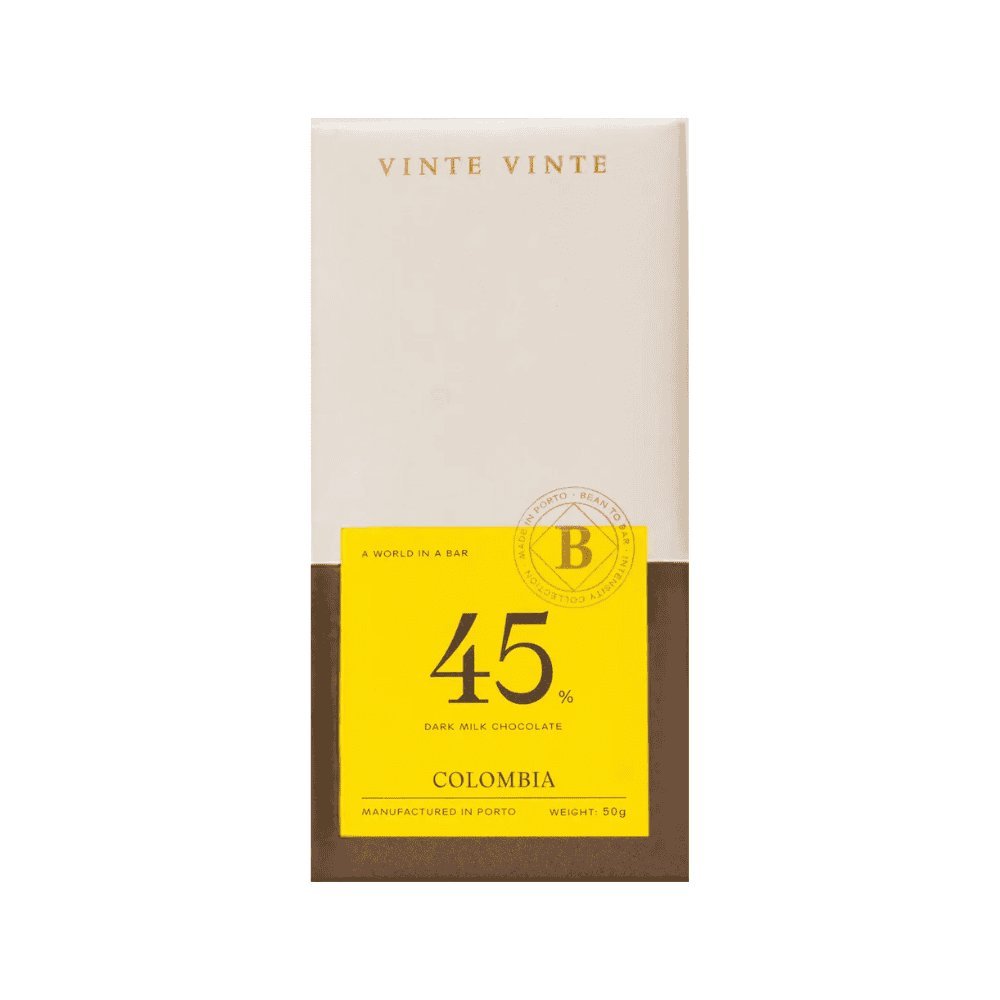 Vinte Vinte czekolada mleczna Kolumbia 45% 50g