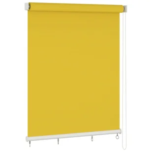 vidaXL Lumarko Roleta zewnętrzna, 200x140 cm, żółta 312868 - Rolety - miniaturka - grafika 1