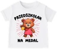 Koszulki dla dziewczynek - Koszulka dla dziewczynki do przedszkola - miniaturka - grafika 1