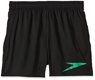 Kąpielówki męskie - Speedo sport logo 16 watershort black/green glow m - grafika 1