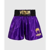 Spodnie sportowe męskie - Venum Spodenki Muay Thai Classic Shorts Dark Purple - miniaturka - grafika 1