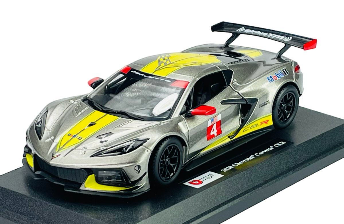 BBURAGO 2020 CHEVROLET CORVETTE C8.R SREBRNY 1:24 28024