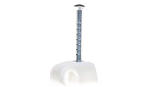 OBO Bettermann Uchwyt do kabli /4-7mm/ z gwoździem 2x25mm 2025 25 LGR 2228629 /100szt./ 2228629 - Kanały kablowe - miniaturka - grafika 1