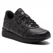 Buty dla dziewczynek - Buty Dziecięce ASICS Sneakersy Czarne Sportowe Czarne Skórzane Wygodne Lekkie Modne Stylowe 33,5 - miniaturka - grafika 1