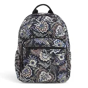 Plecaki - Vera Bradley Damski bawełniany plecak kampus, Java Navy Camo - bawełna z recyklingu, Jeden rozmiar - miniaturka - grafika 1