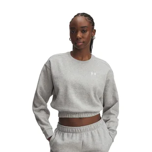 UA RIVAL FLEECE PIPED CREW - Bluzy damskie - miniaturka - grafika 1