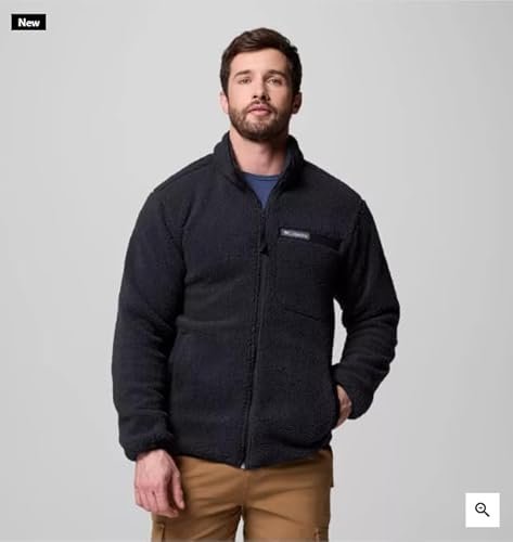 Columbia Męska kurtka polarowa Rugged Ridge z wysokim runem i zamkiem błyskawicznym na całej długości (1 szt.)
