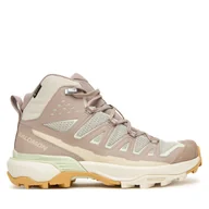 Buty trekkingowe damskie - Trekkingi Salomon X Ultra 360 Edge Mid Gore-Tex L47816300 Beżowy - miniaturka - grafika 1