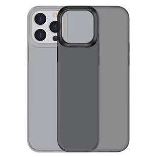 Baseus Simple Series Case przezroczyste żelowe etui iPhone 13 Pro czarny ARAJ000401 - Etui i futerały do telefonów - miniaturka - grafika 1