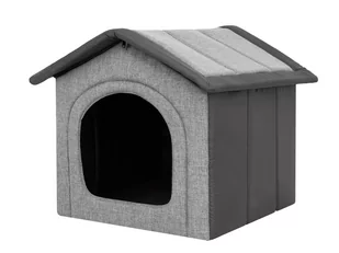 HOBBYDOG Buda dla psa INARII Jasnoszary z grafitem R1 - Budy dla psów - miniaturka - grafika 1