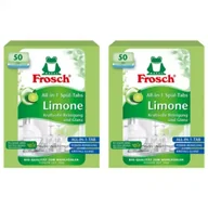Środki do zmywarek - Frosch Tabletki do zmywarek All in One limonkowe zestaw 2 x 50 szt. - miniaturka - grafika 1