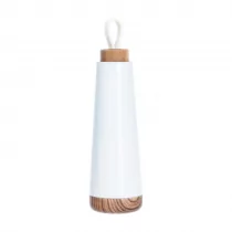 BUTELKA TERMICZNA Z SILIKONOWYM UCHWYTEM BIAŁA 500 ml - CHIC-MIC - Butelki termiczne - miniaturka - grafika 1