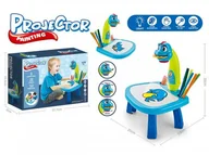 Maty edukacyjne - Madej Stolik do rysowania z projektorem niebieski - miniaturka - grafika 1