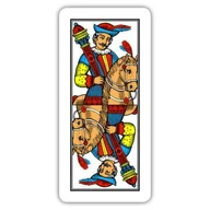 Gry karciane - Trevigiane, karty do gry plastikowe, czerwone Modiano - gra - miniaturka - grafika 1