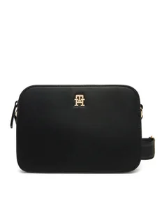 Tommy Hilfiger Torebka Th Logotape Camera Bag AW0AW17229 Czarny - Torebki damskie - miniaturka - grafika 1