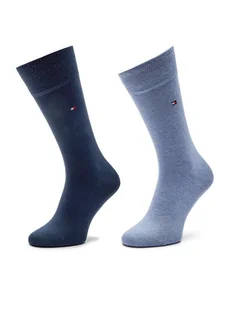 Tommy Hilfiger Zestaw 2 par wysokich skarpet męskich 371111134 Niebieski - Skarpetki męskie - miniaturka - grafika 1
