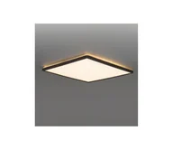 Lampy sufitowe - LED Łaz. lampa z czujnikiem NIVERA LED/18W/230V IP54 30x30 cm czarny + pilot - miniaturka - grafika 1