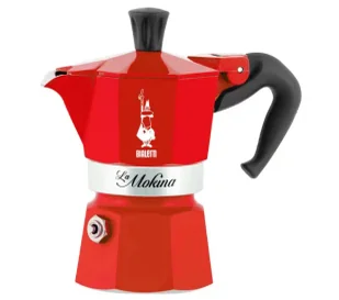 Bialetti Moka Express 6tz 300ml 2 kubki Czerwony - Zaparzacze i kawiarki - miniaturka - grafika 1