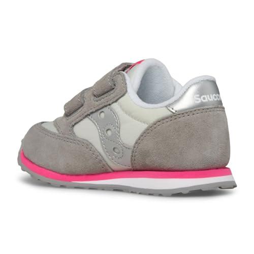Saucony Originals Baby Jazz HL, Buty dziecięce Unisex, Szary Srebrny Różowy, 23 EU