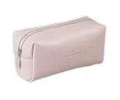 Kosmetyczki, organizery i kuferki - TOP CHOICE Kosmetyczka Leather Jasny Beż 22x11,5cm - miniaturka - grafika 1