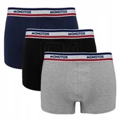 Majtki męskie - Bokserki Monotox Basics Boxer Brief 3-pak M MX21063 L - miniaturka - grafika 1