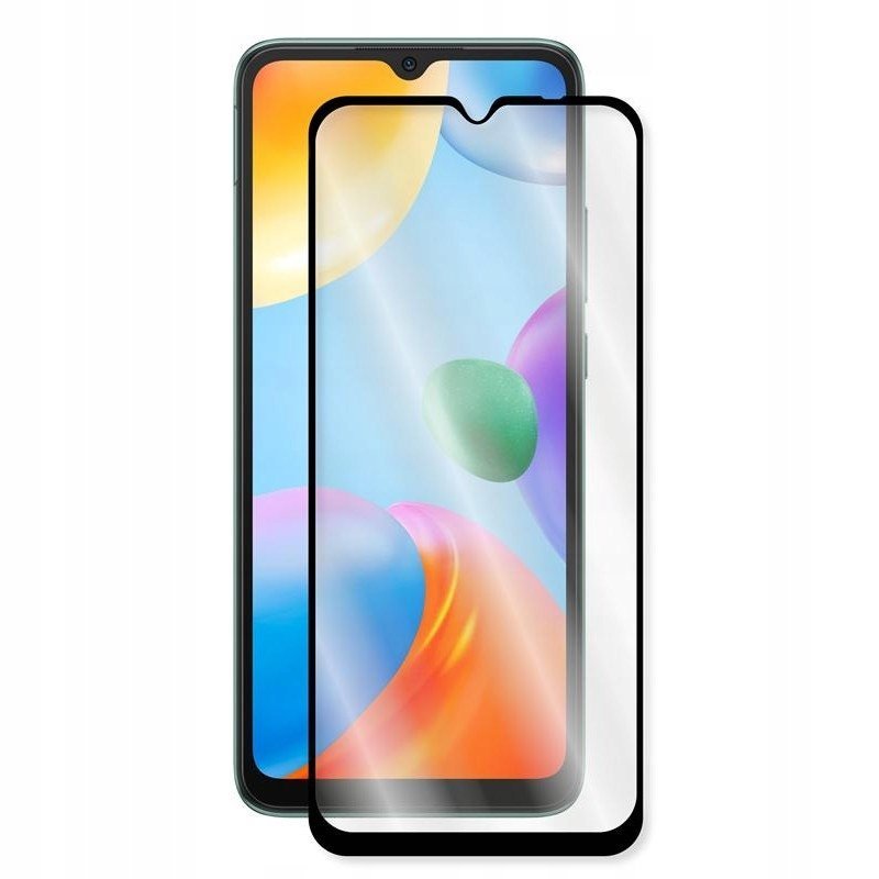 9H Szkło Do Xiaomi Redmi 10C Full 6D Cf Czarne Szkiełko Ochronne Szybka Hartowana Na Ekran