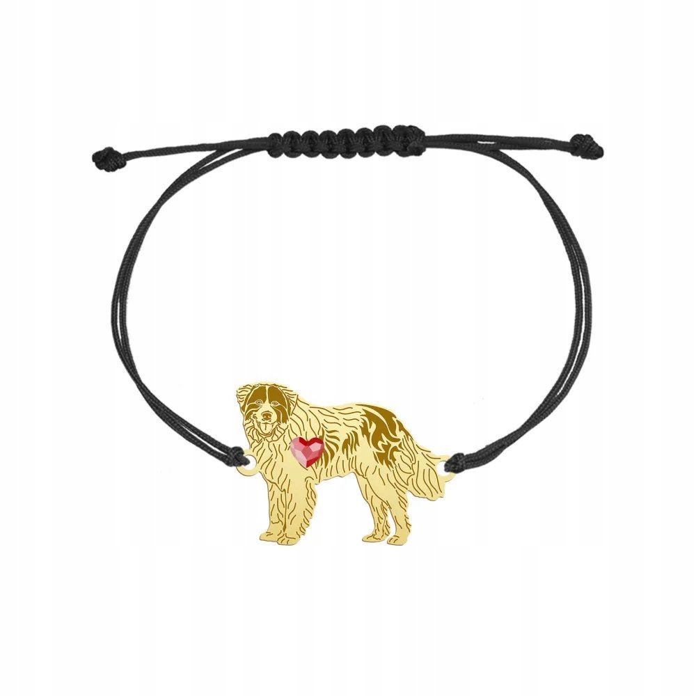Bransoletka Złota Bośniacko-Chorwacki Pies Pasterski 925 Kobieta GRAWER