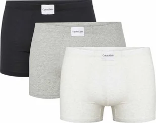 Calvin Klein Bokserki Męskie Trunk 3Pk Czarne/Szare/Popielate 000Nb3262A 66O M - Majtki męskie - miniaturka - grafika 1