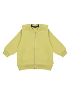 Bluzy dla chłopców - Chłopięca bluza bomberka ze stójką limonkowa Nicol,r.92 - miniaturka - grafika 1