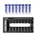 Ładowarka akumulatorowa R03/AAA i R6/AA Li-ion 1,5V / NiMH Xtar BC8 + 8x Akumulator Xtar R6/AA 1,5V Li-ion 2000mAh - Ładowarki i akumulatory - miniaturka - grafika 1