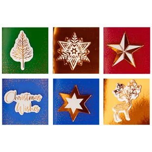 Karnety samoprzylepne do prezentów 12 szt. - Ozdoby bożonarodzeniowe - miniaturka - grafika 1