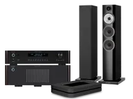 Zestawy stereo - Rotel RC-1572 MkII (czarny) + RB-1582 MkII (czarny) + Node (czarny) + 704 S3 (czarny) - miniaturka - grafika 1