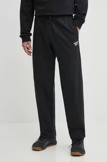 Spodnie męskie - Reebok spodnie dresowe Identity kolor czarny gładkie 100202820 - grafika 1