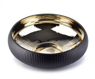 SERENITE BLACK AND GOLD misa dekoracyjnaśr.29xH:10cm - Miski i półmiski - miniaturka - grafika 1