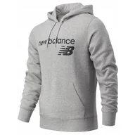 Bluzy sportowe męskie - Bluza na co dzień męska NEW BALANCE z kapturem - miniaturka - grafika 1