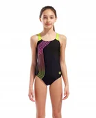 Stroje kąpielowe dla dziewczynek - Dziewczęcy strój kąpielowy jednoczęściowy na basen Arena Sound Track R.128 - miniaturka - grafika 1