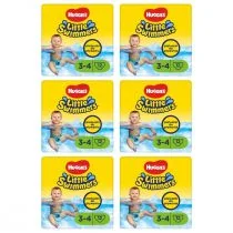 Huggies Pieluchy do pływania 3-4 Little Swimmers (7-15 kg) Zestaw 6 x 12 szt. - Pieluchy - miniaturka - grafika 1