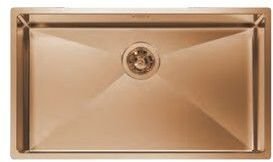 Foster Zlewozmywak 1717855 QUADRA R12 BOWL 76x44 UM Brandy Fum + Ruszt